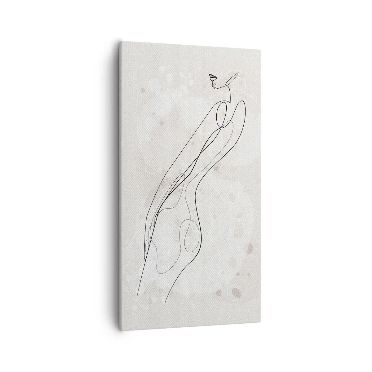 Schilderen op canvas - De blik dwaalt af - 55x100 cm