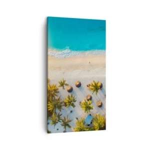 Schilderen op canvas - Welkom in het paradijs - 45x80 cm