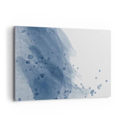 Schilderen op canvas - Blauwe tule - 120x80 cm