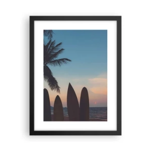 Poster in een zwarte lijst - Morgen wordt ook leuk - 30x40 cm