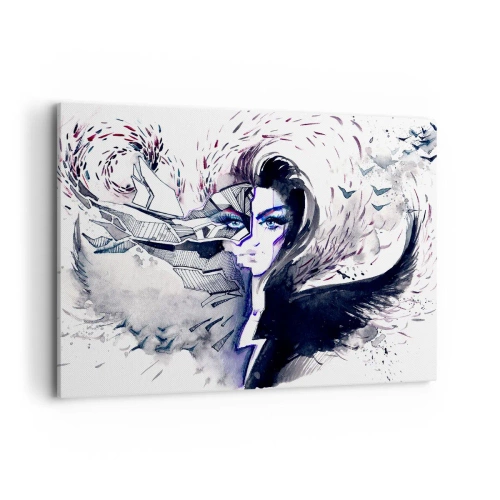 Schilderen op canvas - Demonisch en mooi - 100x70 cm