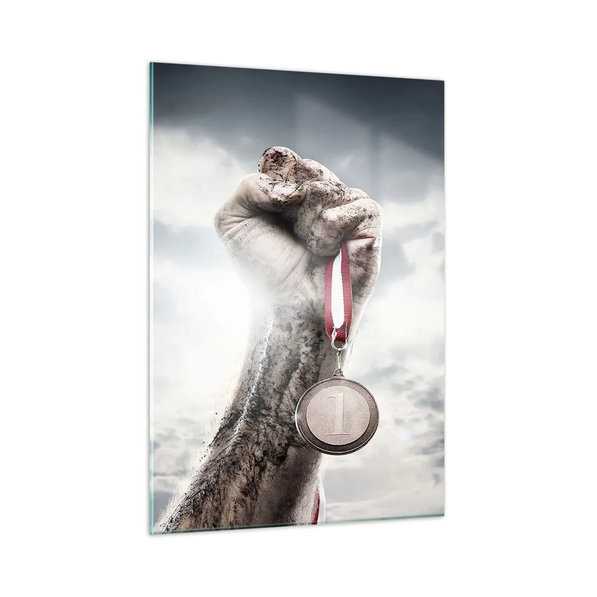 Schilderen op glas - Per aspera ad astra - 50x70 cm