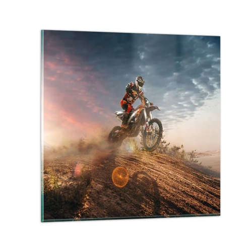 Schilderen op glas - Voor overwinning - 70x70 cm