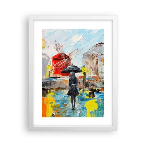 Poster in een witte lijst - Parijse legendes - 30x40 cm