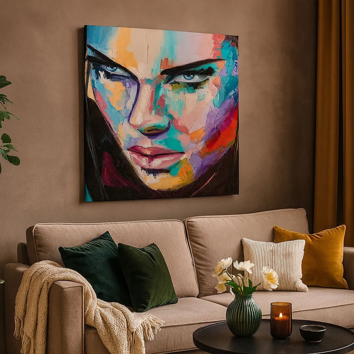 Schilderen op canvas - Wildheid in het hart - 30x30 cm