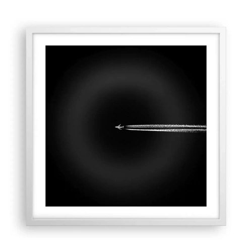 Poster in een witte lijst - Naar een andere dimensie - 50x50 cm