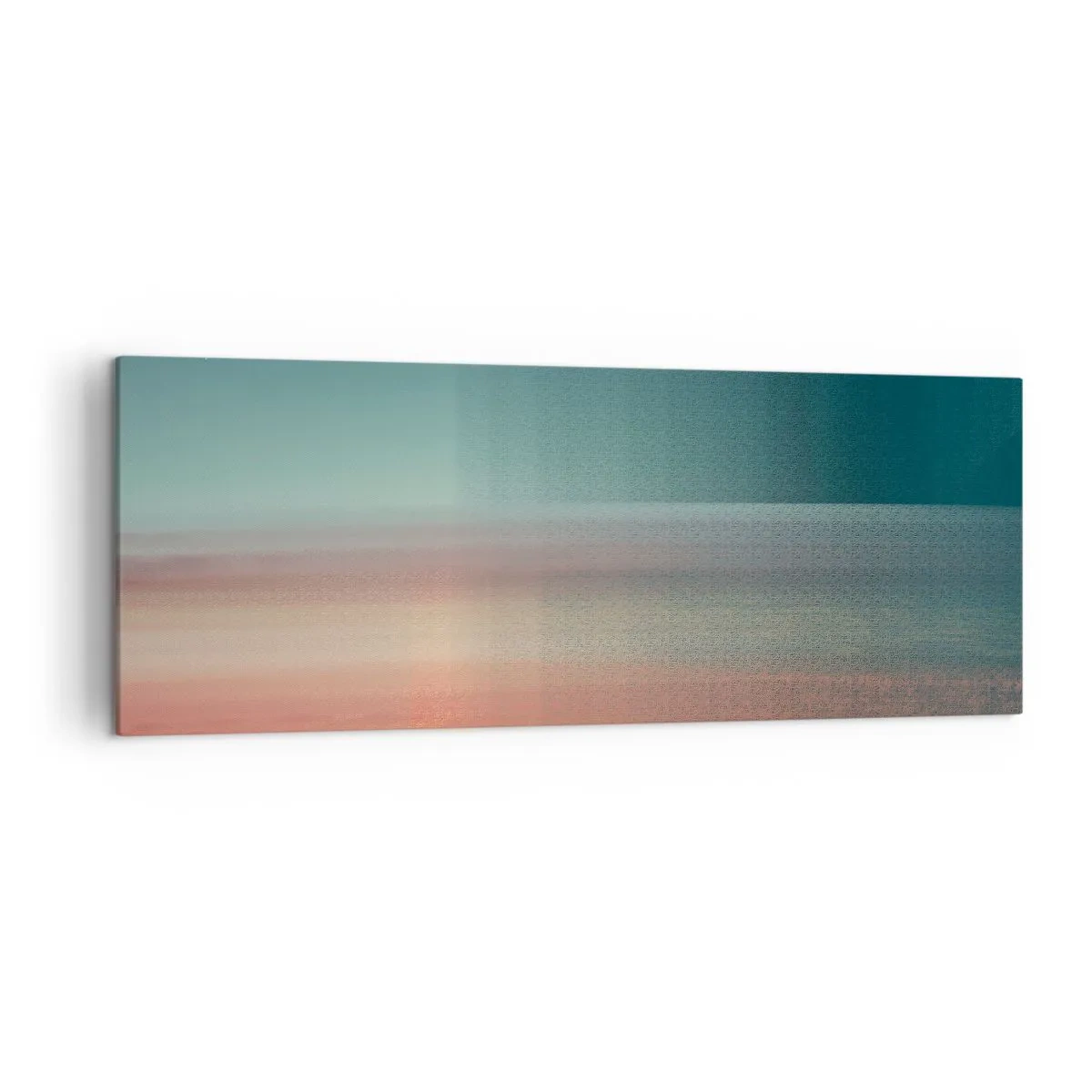 Schilderen op canvas - Abstractie: golven van licht - 140x50 cm