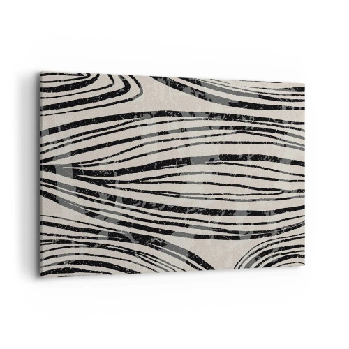 Schilderen op canvas - Lijnoverstromingsvlakte - 100x70 cm