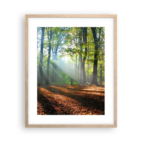 Een poster in een licht eiken lijst - Lichten en schaduwen - 40x50 cm