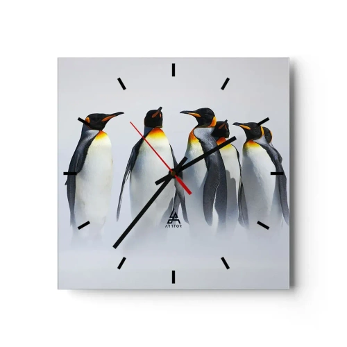 Wandklok - Klok - Ontmoeting in avondjurken - 30x30 cm