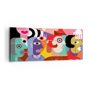 Schilderen op canvas - Wij zijn van de heer Picasso - 100x40 cm