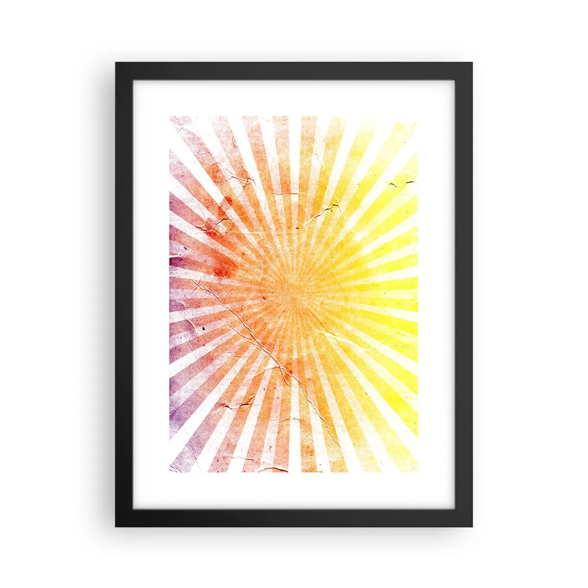 Poster in een zwarte lijst - Zonsopgangen en zonsondergangen - 30x40 cm