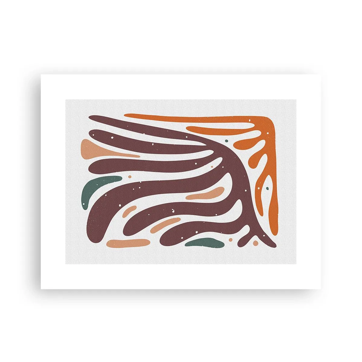Poster - Stralende organische compositie - 40x30 cm