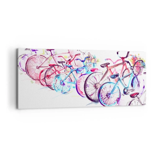 Schilderen op canvas - Congres van de Antymoto-club - 120x50 cm