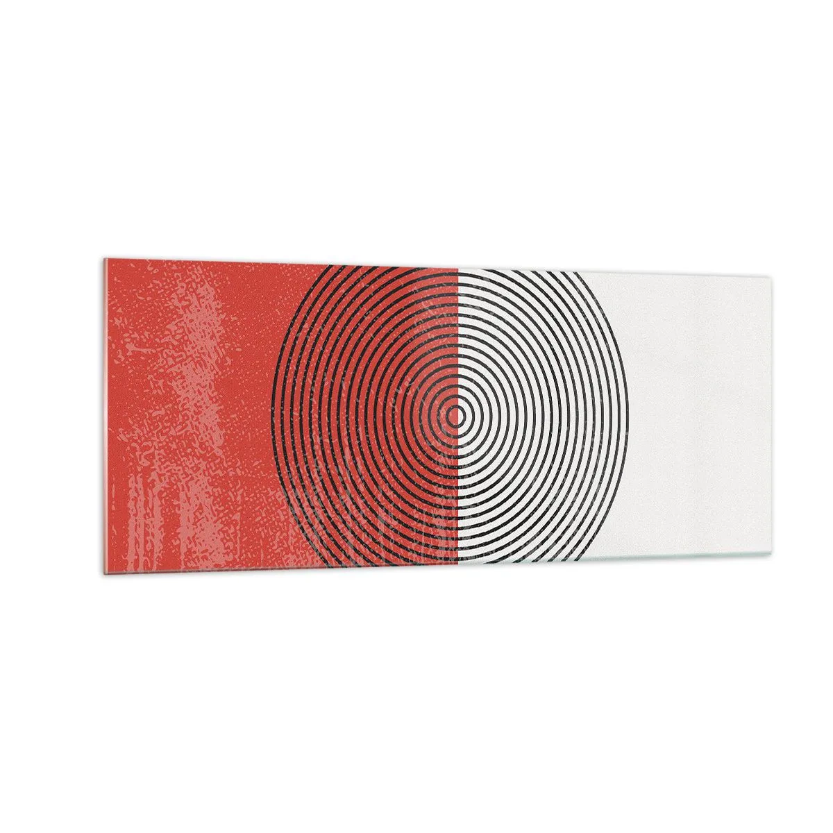 Schilderen op glas - Op de kop geslagen - 100x40 cm