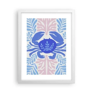 Poster in een witte lijst - Als een zeebloem - 30x40 cm