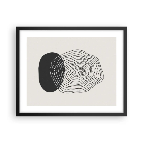 Poster in een zwarte lijst - Duur en spiertrekkingen - 50x40 cm