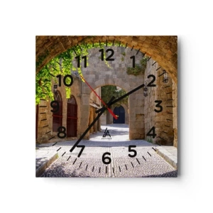 Wandklok - Klok - De optocht zal spoedig verschijnen - 30x30 cm