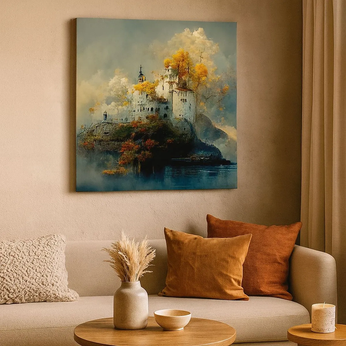 Schilderen op canvas - Het begin van een romantisch verhaal - 30x30 cm