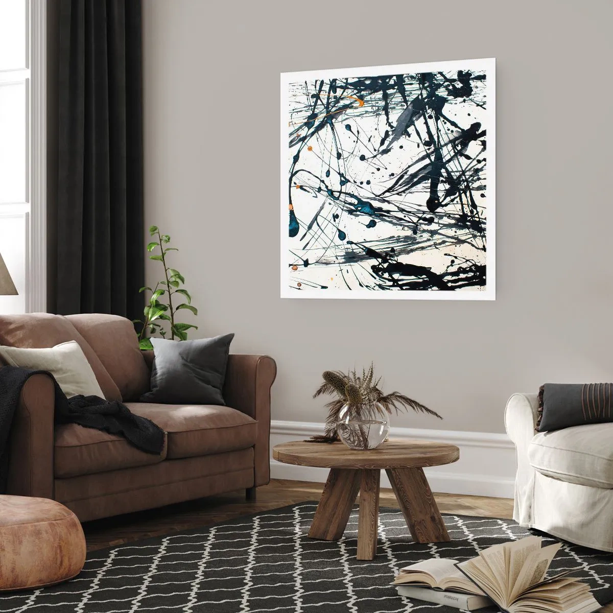 Poster - Expressionistische abstractie - 30x30 cm