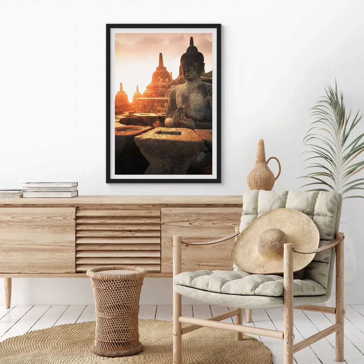 Poster in een zwarte lijst - Weer van grote wijsheid - 40x50 cm