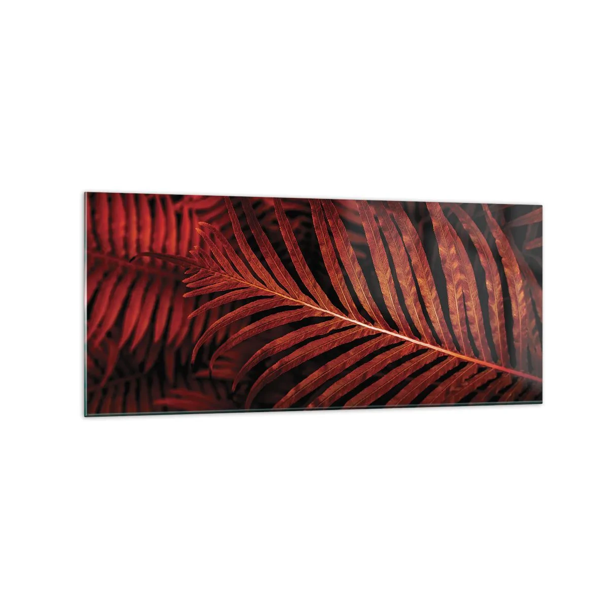 Schilderen op glas - De hitte van het leven - 120x50 cm