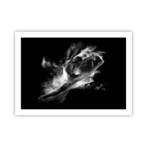 Poster - Vast tijdens de vlucht - 70x50 cm