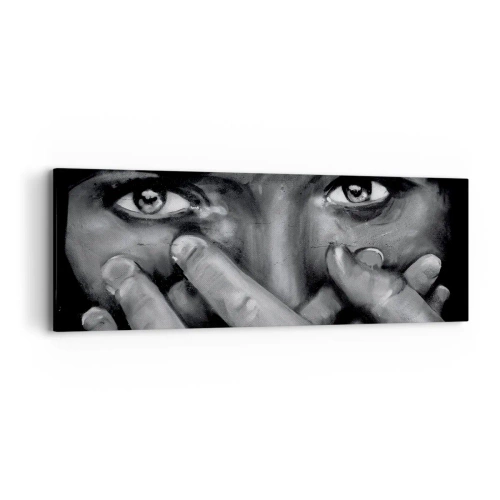 Schilderen op canvas - Ik zal niet zeggen wie het heeft geschilderd - 90x30 cm