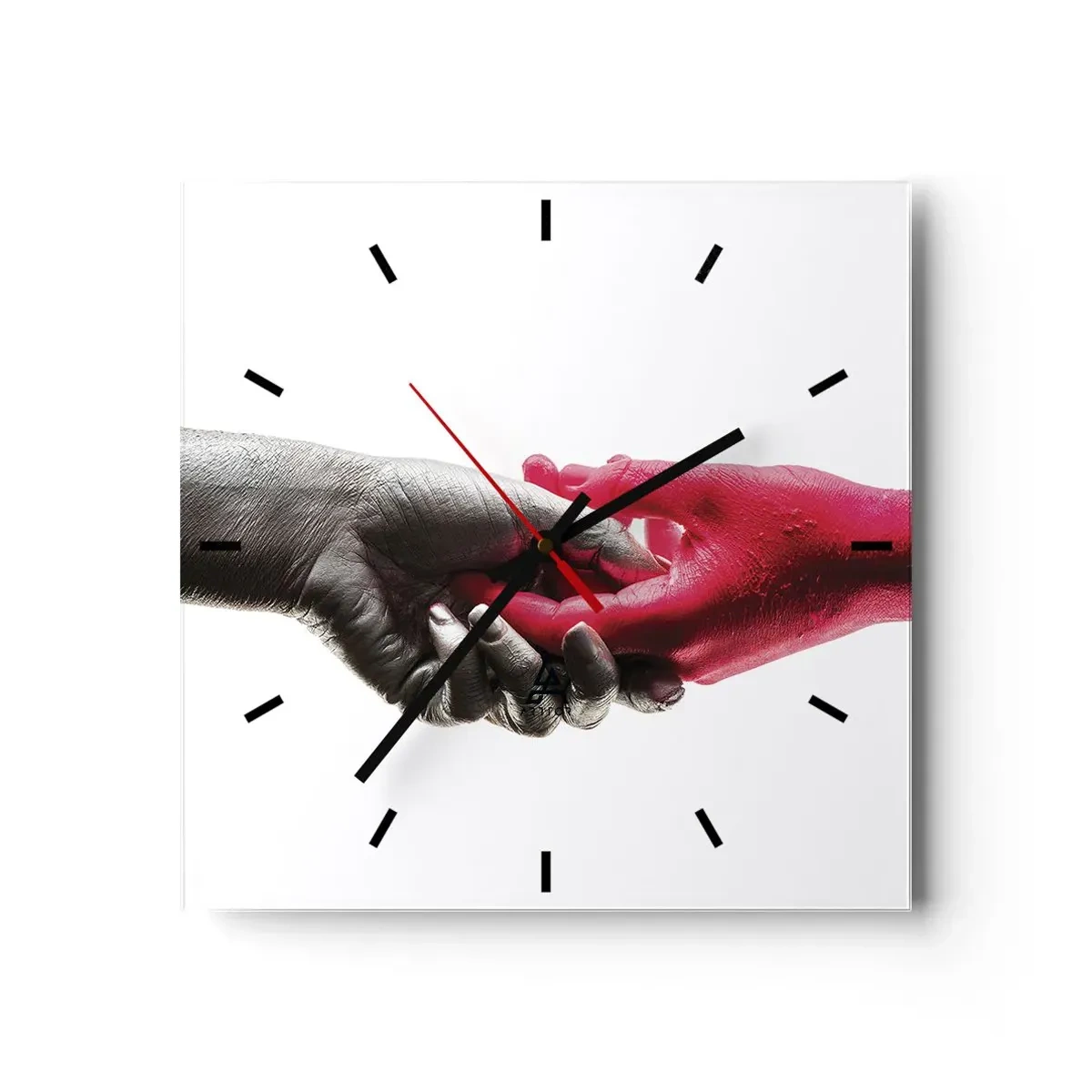 Wandklok - Klok - Samen, hoewel anders - 30x30 cm