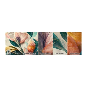 Fotobehang Monster Premium Canvas - Bloemen van de zuidelijke eilanden - Bloemen, Vintage, Plantkunde - 100x30 cm