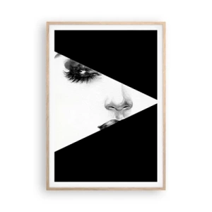 Een poster in een licht eiken lijst - Altijd niet ontdekt - 70x100 cm