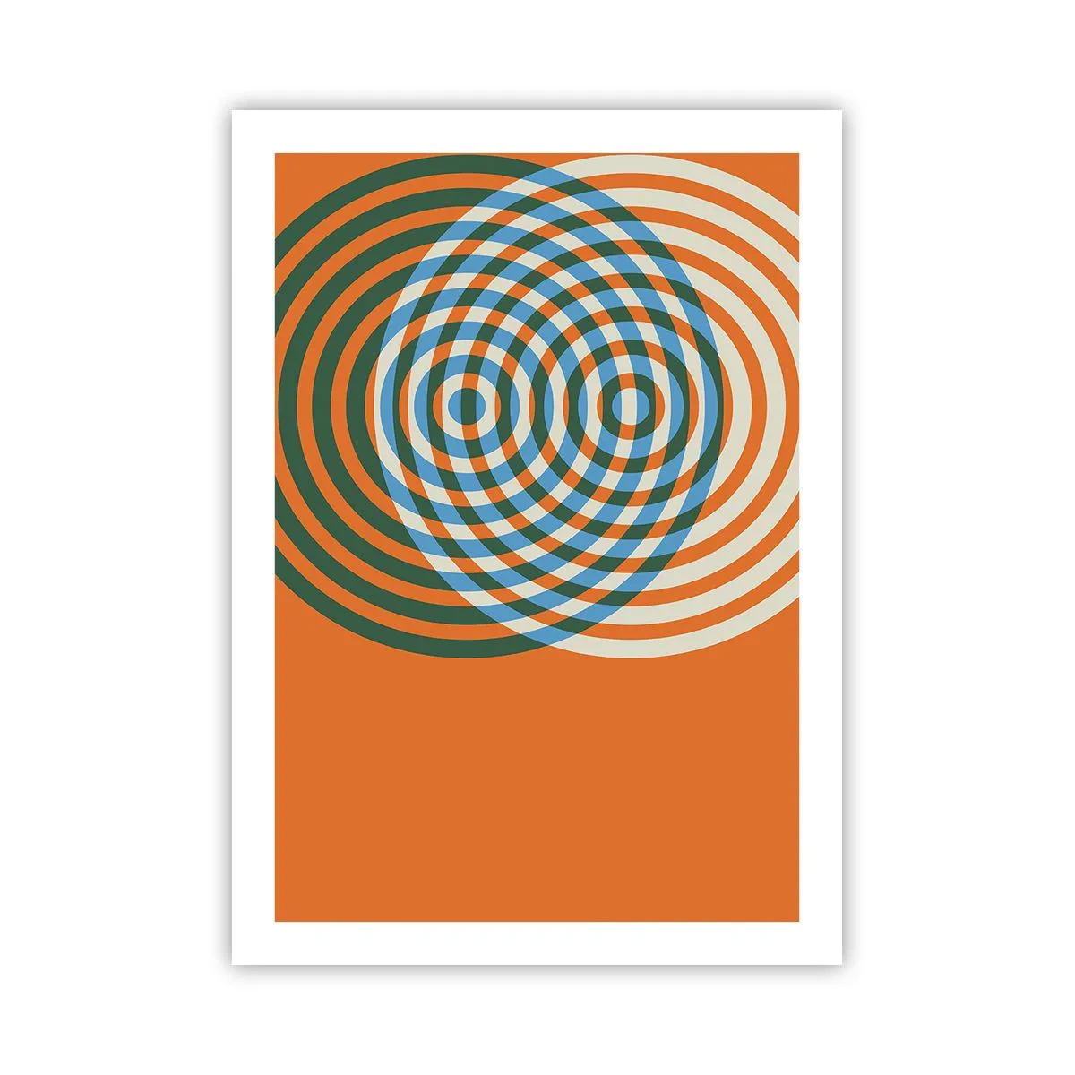 Poster - Abstracte circulaire variatie - 50x70 cm
