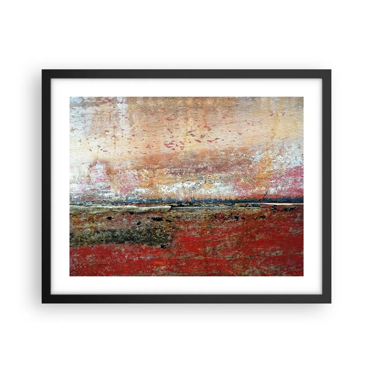 Poster in een zwarte lijst - Wellicht is het de zee - 50x40 cm