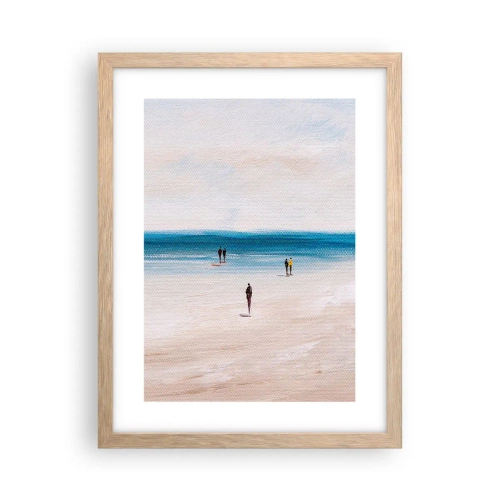 Een poster in een licht eiken lijst - Een natuurlijke behoefte - 30x40 cm