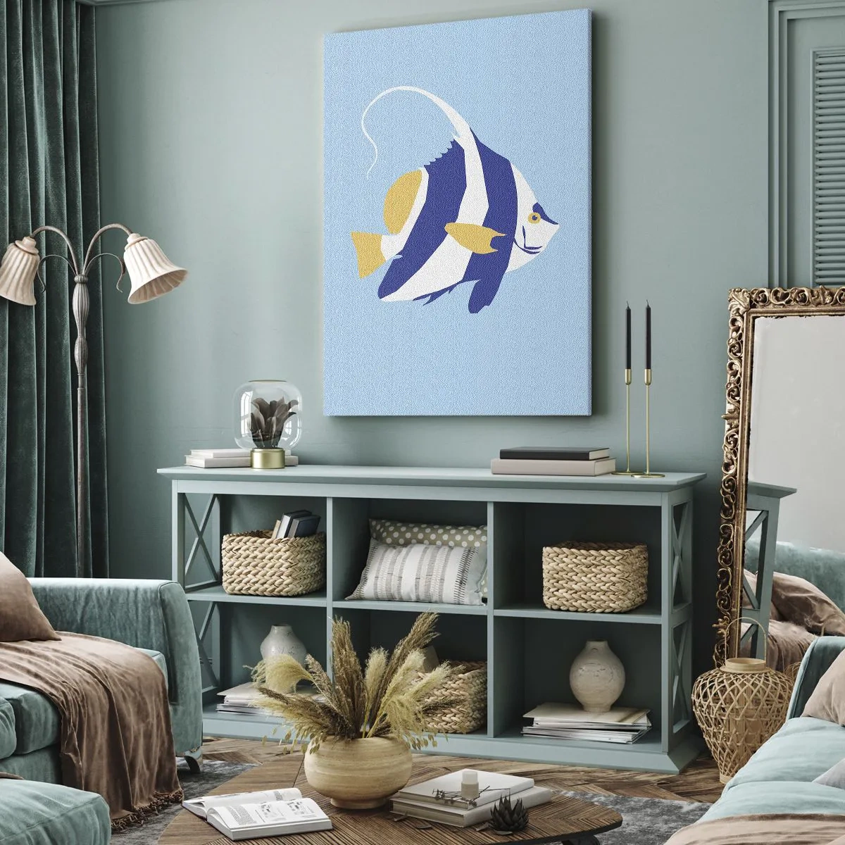 Schilderen op canvas - Miss tropische wateren - 80x120 cm