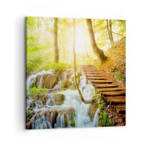 Schilderen op canvas - Een felbegeerde koelte - 60x60 cm