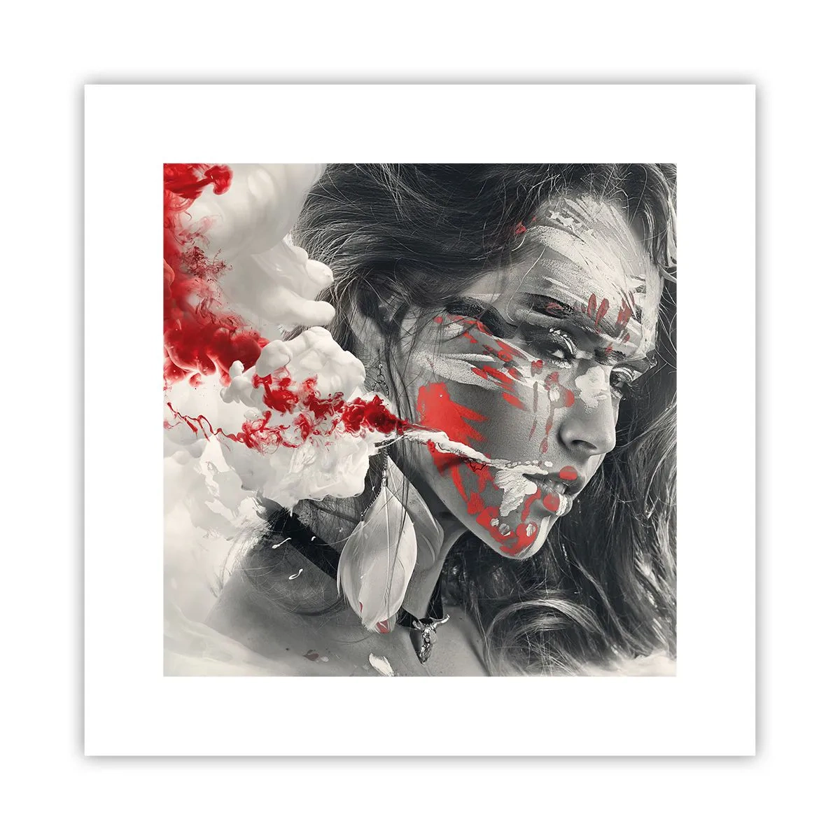 Poster - In de dampen van absurditeit - 30x30 cm