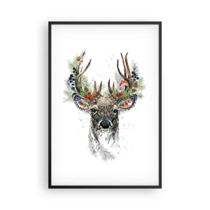 Poster in een zwarte lijst - In een feestelijk gewaad - 61x91 cm