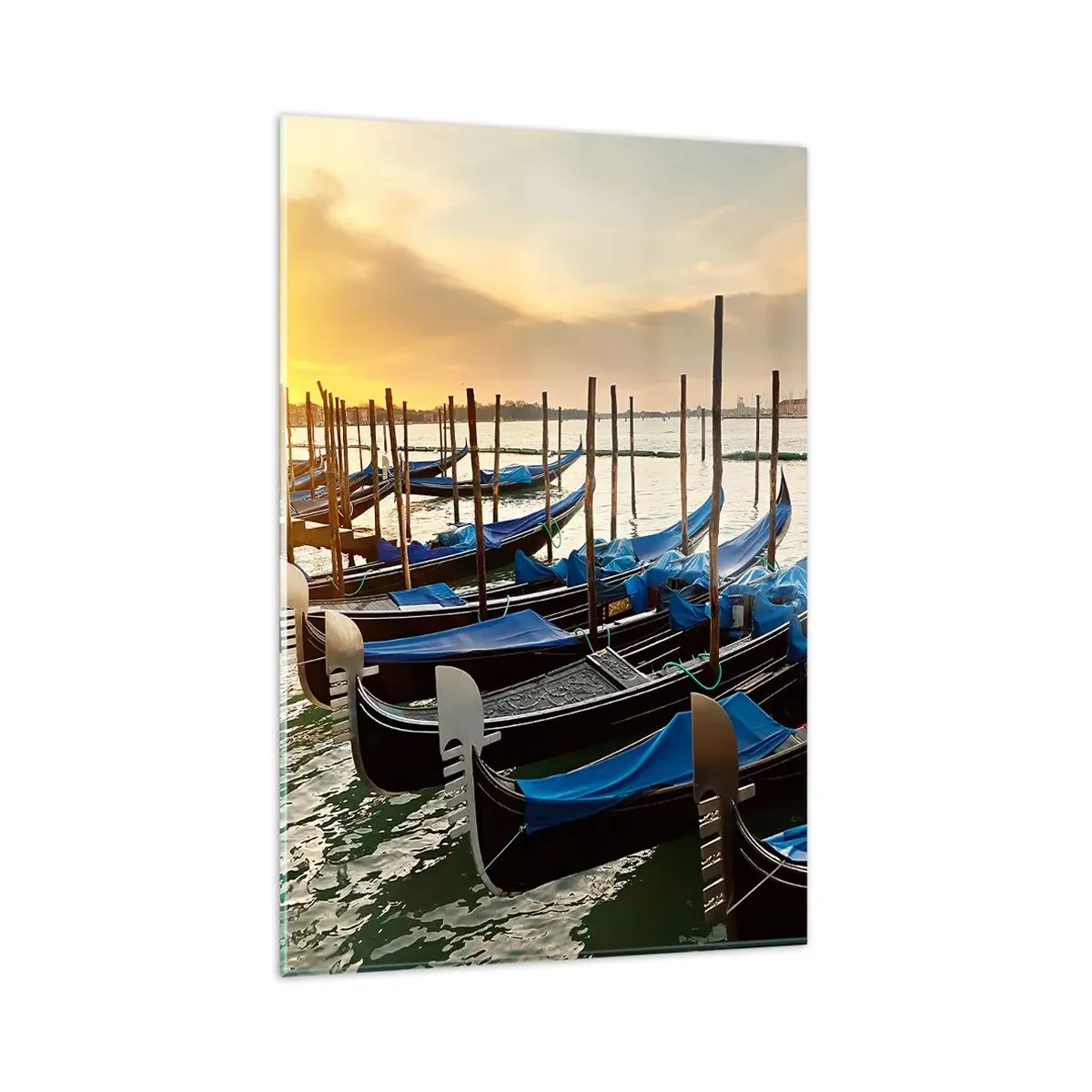 Schilderen op glas - Voordat de rumoer komt - 80x120 cm