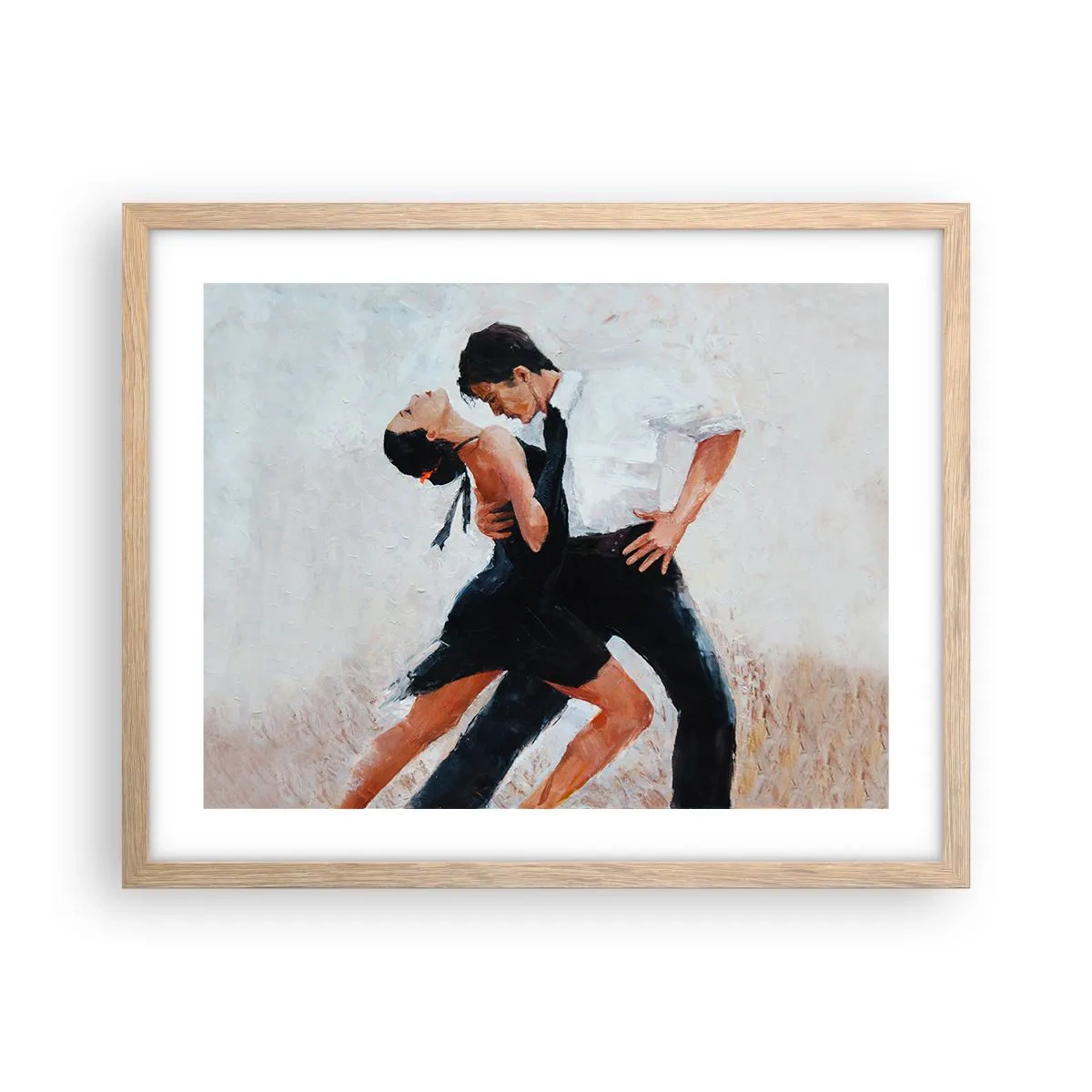 Een poster in een licht eiken lijst - Tango van mijn dromen - 50x40 cm