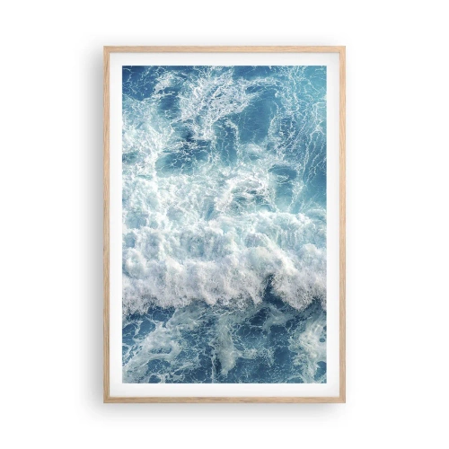 Een poster in een licht eiken lijst - Vrolijk en springend - 61x91 cm