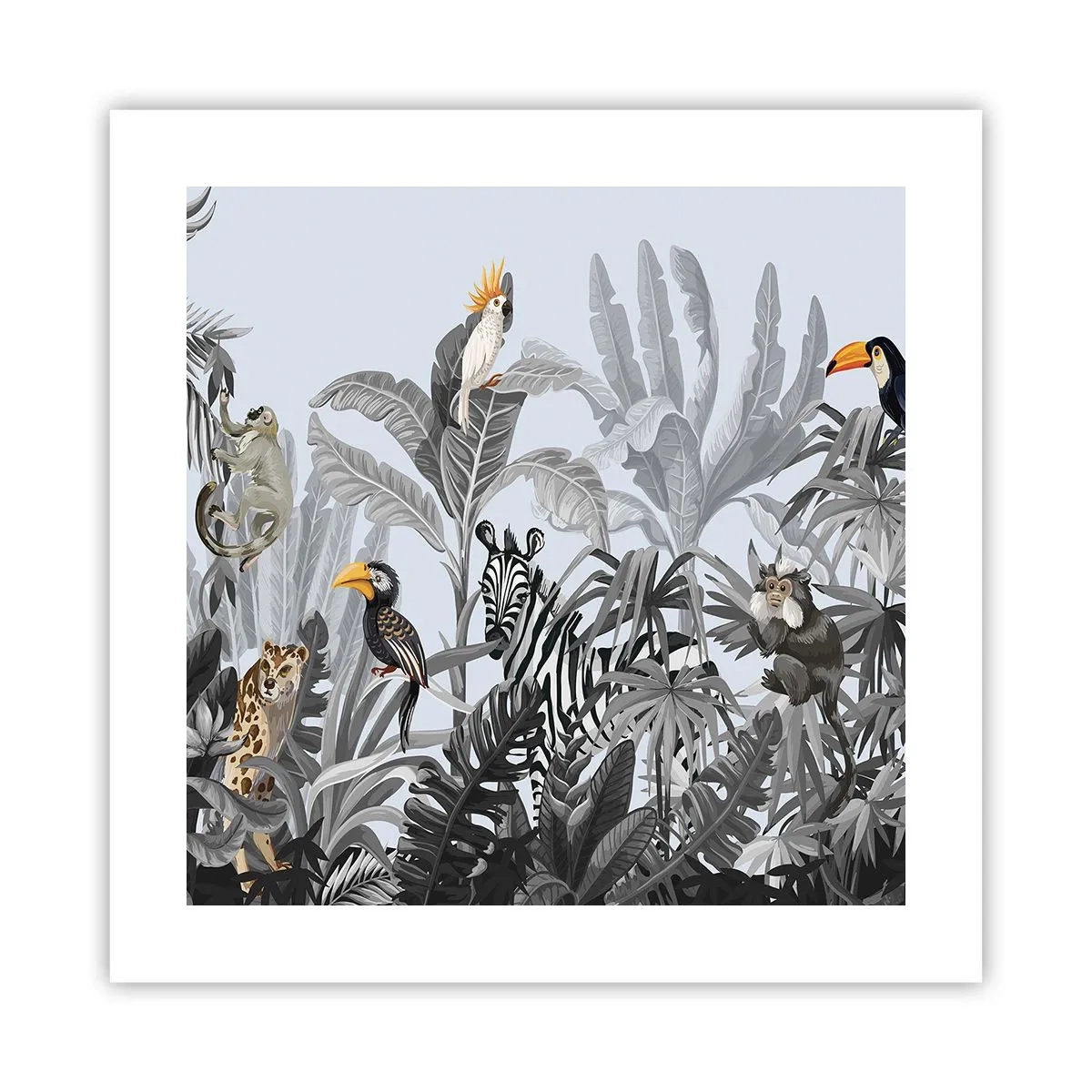 Poster - Afrikaans sprookje - 40x40 cm