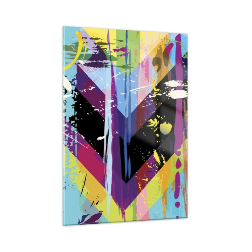 Schilderen op glas - Van boven naar beneden - 50x70 cm