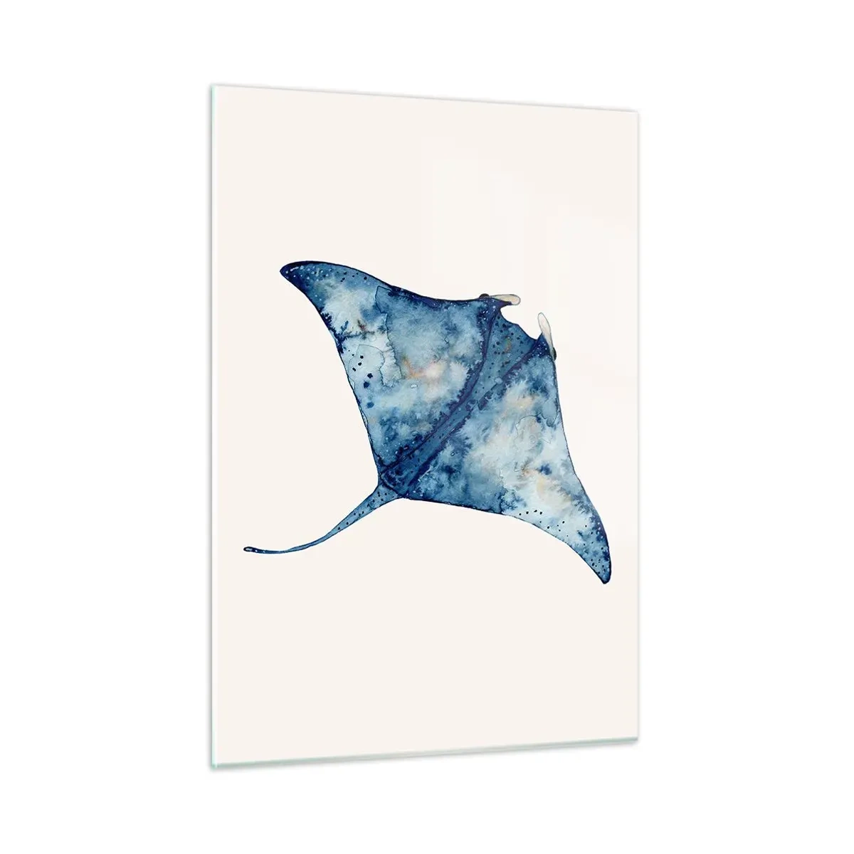 Schilderen op glas - Leven in blauw - 50x70 cm