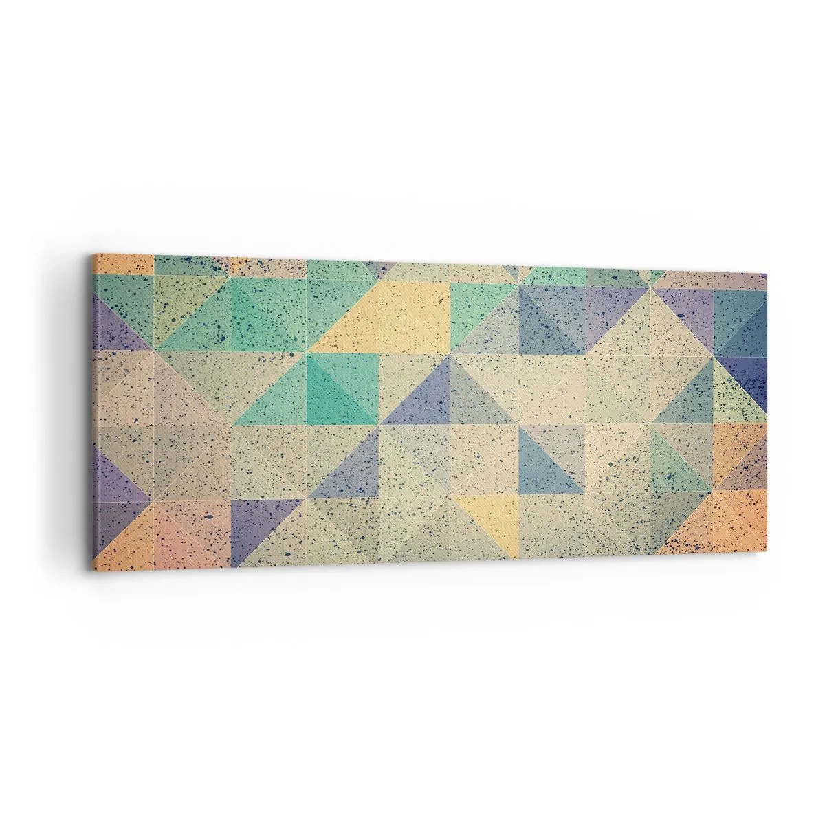 Schilderen op canvas - Republiek van driehoeken - 100x40 cm