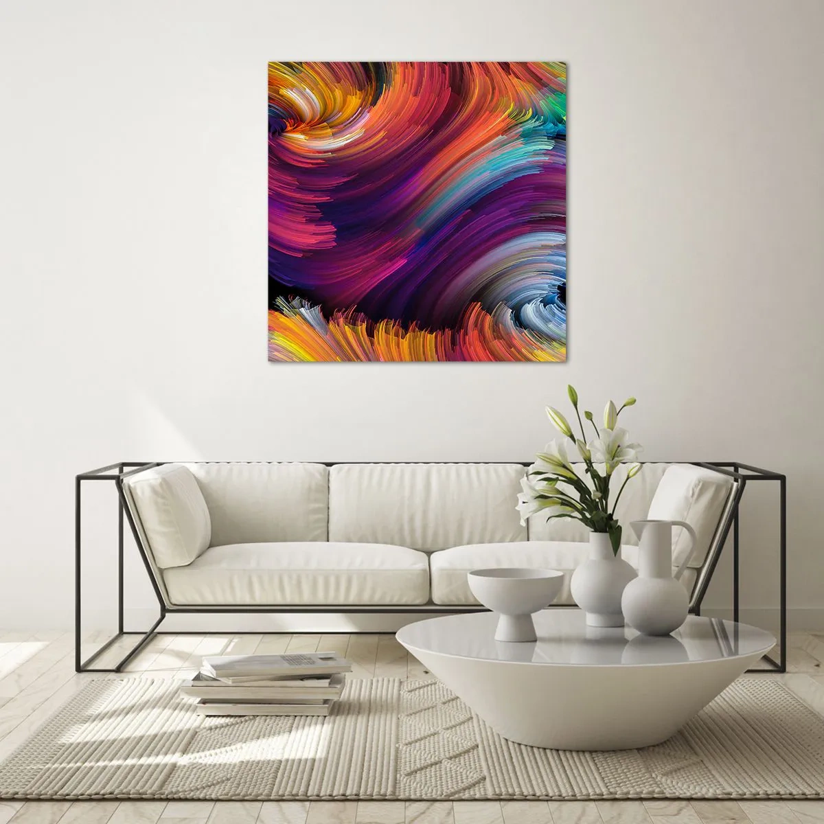 Schilderen op glas - Het begin van een nieuwe wereld - 40x40 cm