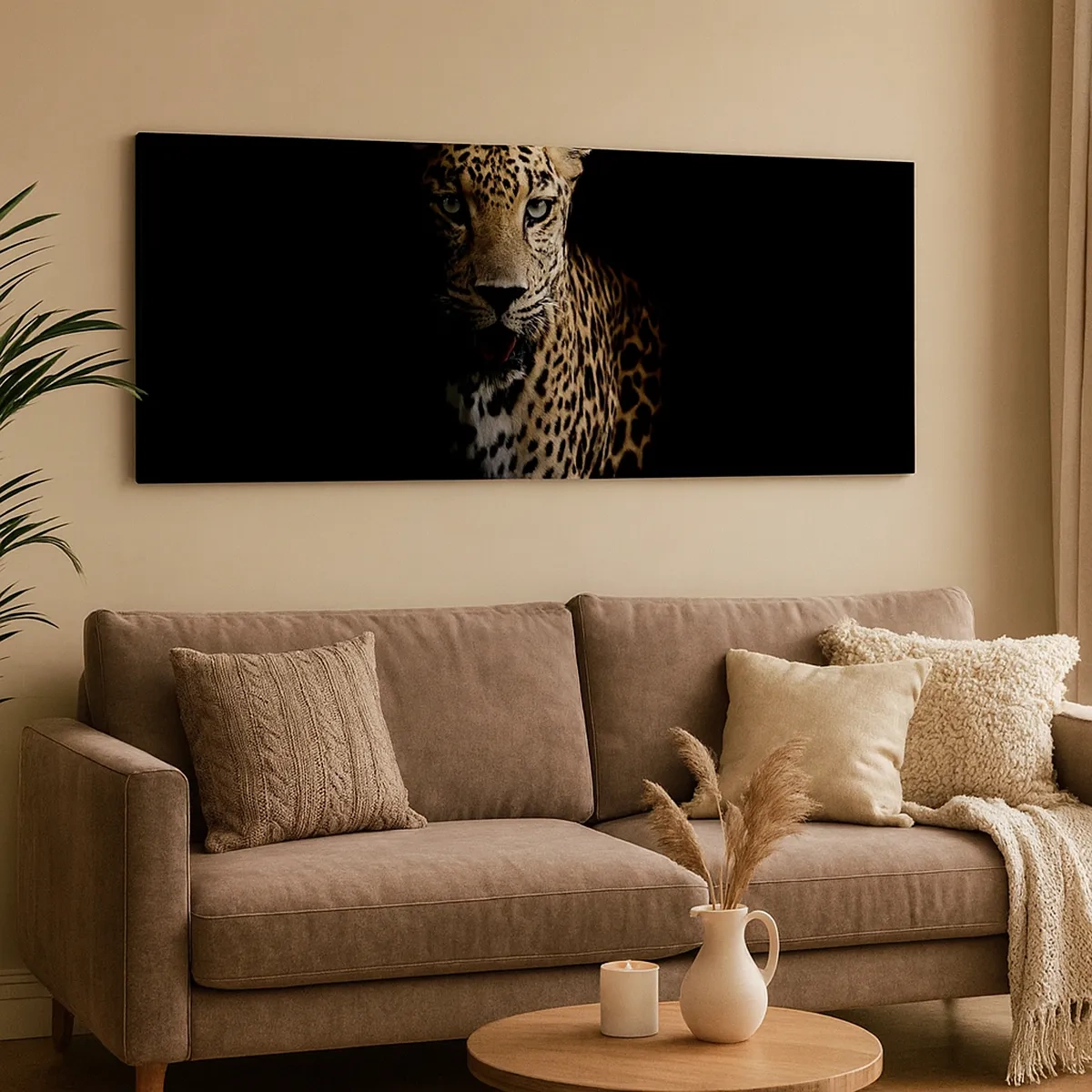 Schilderen op canvas - Donkere schoonheid - 30x30 cm