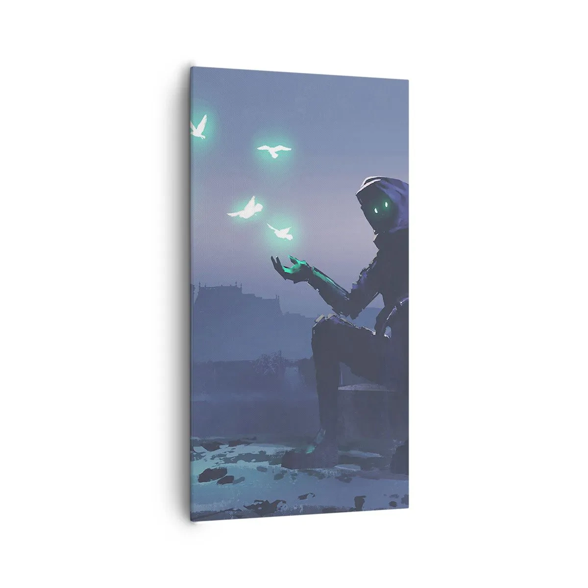 Schilderen op canvas - Het leven komt terug - 65x120 cm