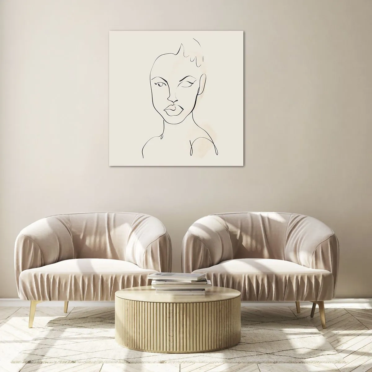 Schilderen op glas - Een overzicht van sensualiteit - 60x60 cm