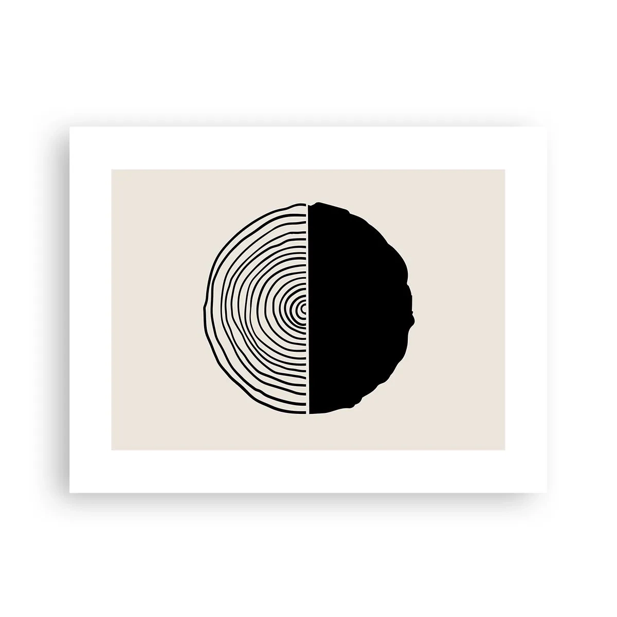 Poster - Half om half - 40x30 cm